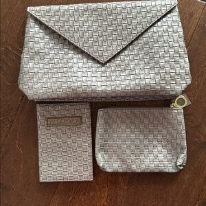 Estee Lauder Metallic Woven Bag